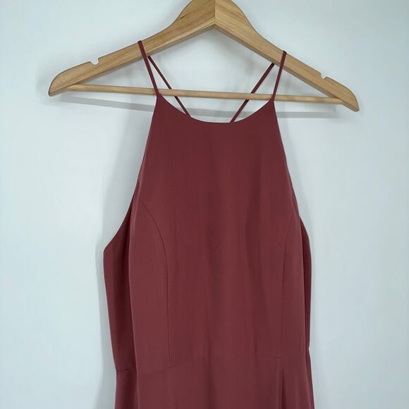 BHLDN Jenny Yoo Collection Kayla Dress Bridesmaids Maxi Gown Cinnamon Rose - Picture 7 of 15